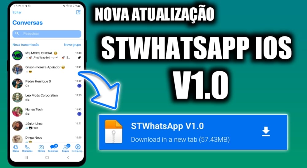 STWhatsApp iOS Versão 1.0 Baixe Já e Confira