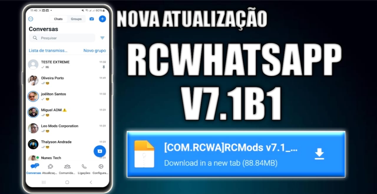 RCWhatsApp iOS v7.1B1 Download 2024 Completo para Android